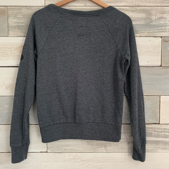 Roxy | Women’s M | Dark Gray Heathered Crewneck Sweatshirt - Picture 4 of 5